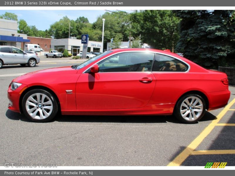 Crimson Red / Saddle Brown 2012 BMW 3 Series 328i xDrive Coupe