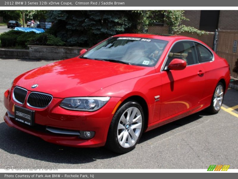 Crimson Red / Saddle Brown 2012 BMW 3 Series 328i xDrive Coupe