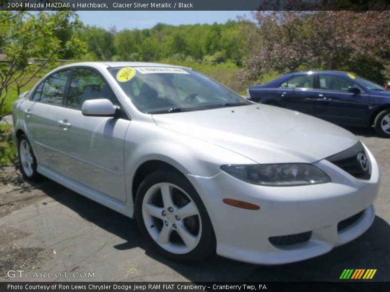 Glacier Silver Metallic / Black 2004 Mazda MAZDA6 s Hatchback