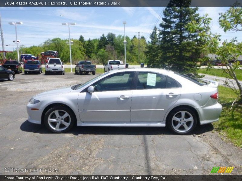 Glacier Silver Metallic / Black 2004 Mazda MAZDA6 s Hatchback