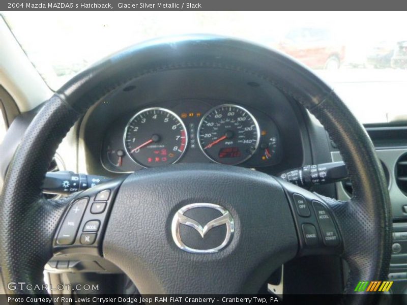 Glacier Silver Metallic / Black 2004 Mazda MAZDA6 s Hatchback