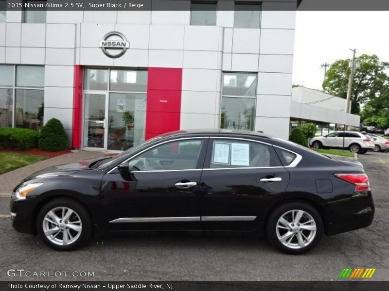 Super Black / Beige 2015 Nissan Altima 2.5 SV
