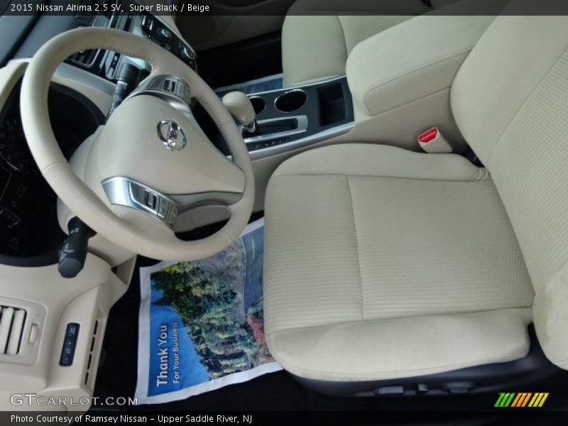 Super Black / Beige 2015 Nissan Altima 2.5 SV