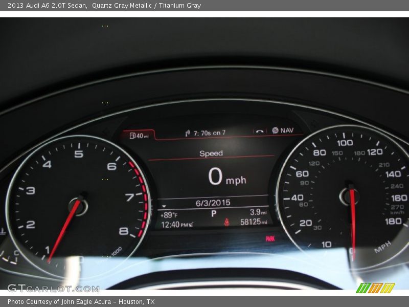Quartz Gray Metallic / Titanium Gray 2013 Audi A6 2.0T Sedan