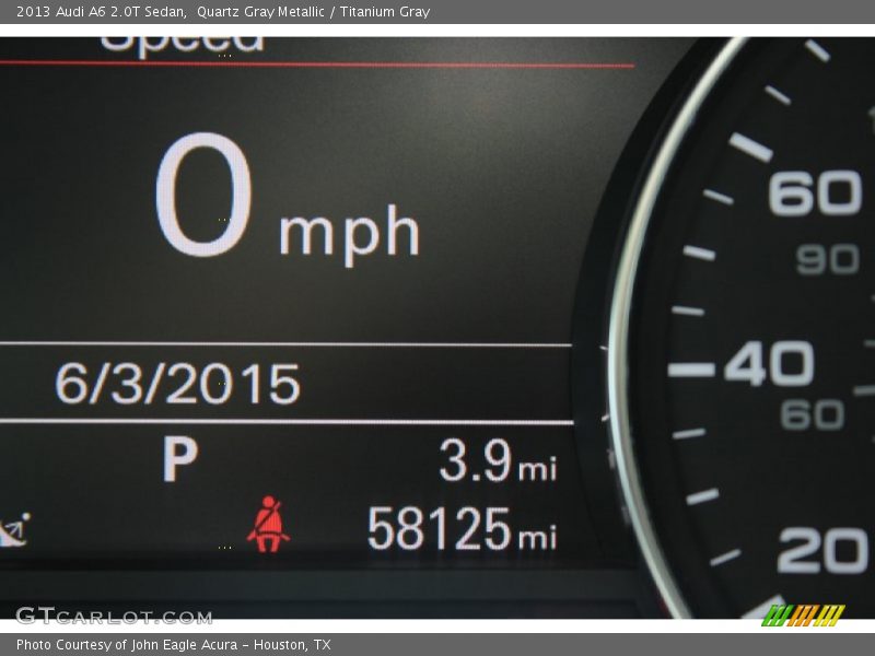 Quartz Gray Metallic / Titanium Gray 2013 Audi A6 2.0T Sedan