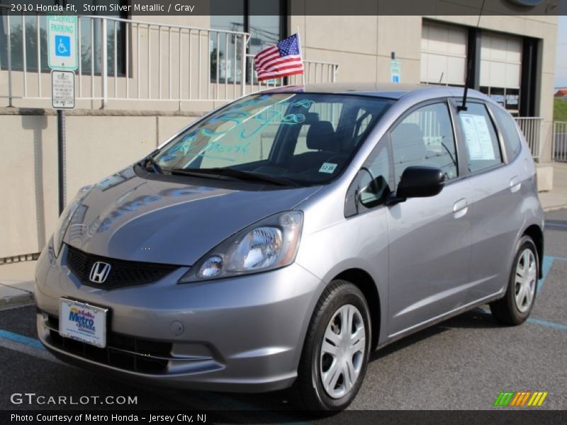 Storm Silver Metallic / Gray 2010 Honda Fit