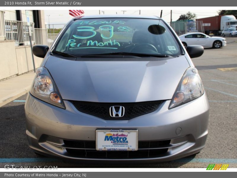 Storm Silver Metallic / Gray 2010 Honda Fit