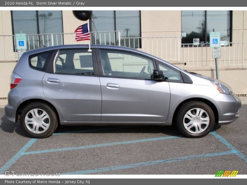 Storm Silver Metallic / Gray 2010 Honda Fit