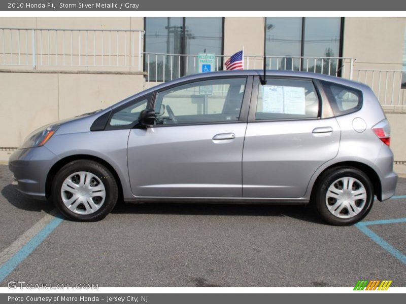 Storm Silver Metallic / Gray 2010 Honda Fit