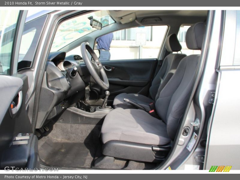 Storm Silver Metallic / Gray 2010 Honda Fit