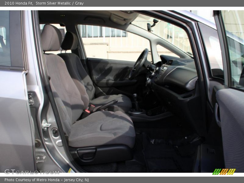 Storm Silver Metallic / Gray 2010 Honda Fit