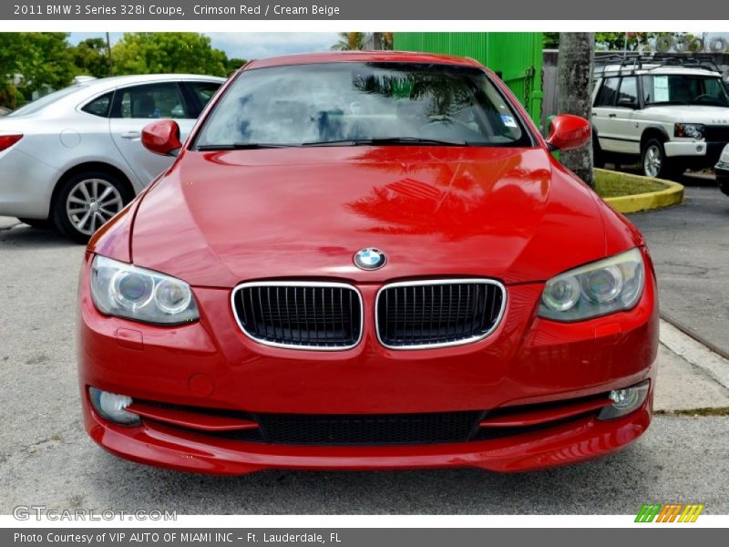Crimson Red / Cream Beige 2011 BMW 3 Series 328i Coupe