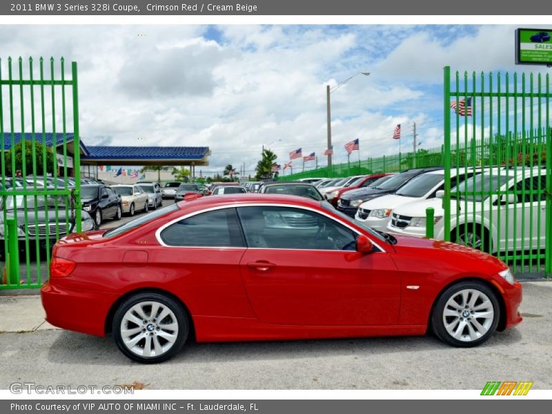Crimson Red / Cream Beige 2011 BMW 3 Series 328i Coupe