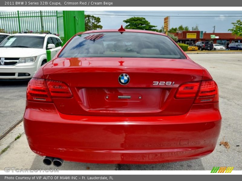 Crimson Red / Cream Beige 2011 BMW 3 Series 328i Coupe