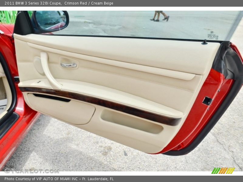 Crimson Red / Cream Beige 2011 BMW 3 Series 328i Coupe