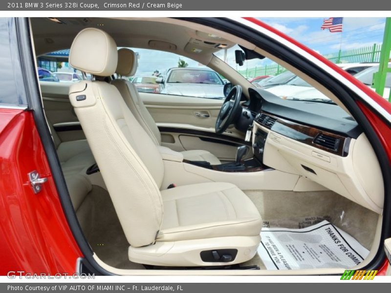 Crimson Red / Cream Beige 2011 BMW 3 Series 328i Coupe