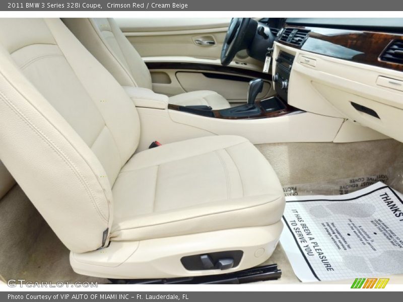 Crimson Red / Cream Beige 2011 BMW 3 Series 328i Coupe