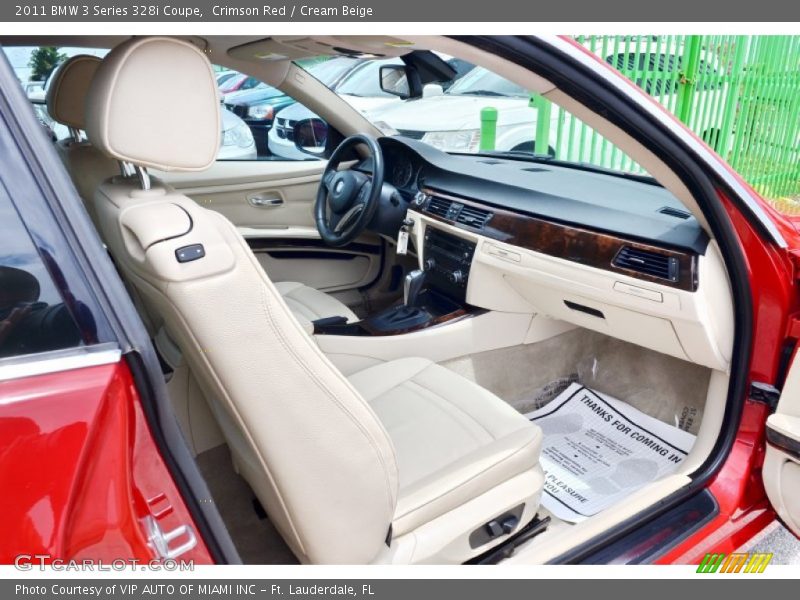 Crimson Red / Cream Beige 2011 BMW 3 Series 328i Coupe