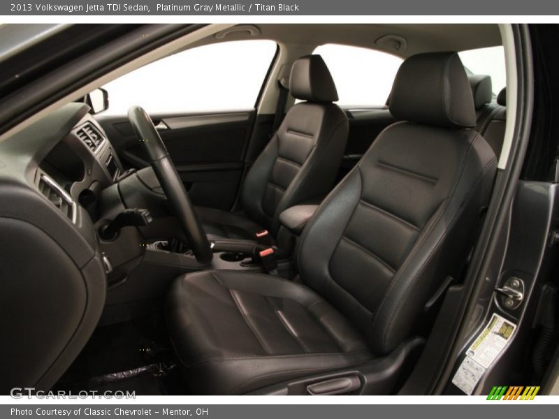 Platinum Gray Metallic / Titan Black 2013 Volkswagen Jetta TDI Sedan