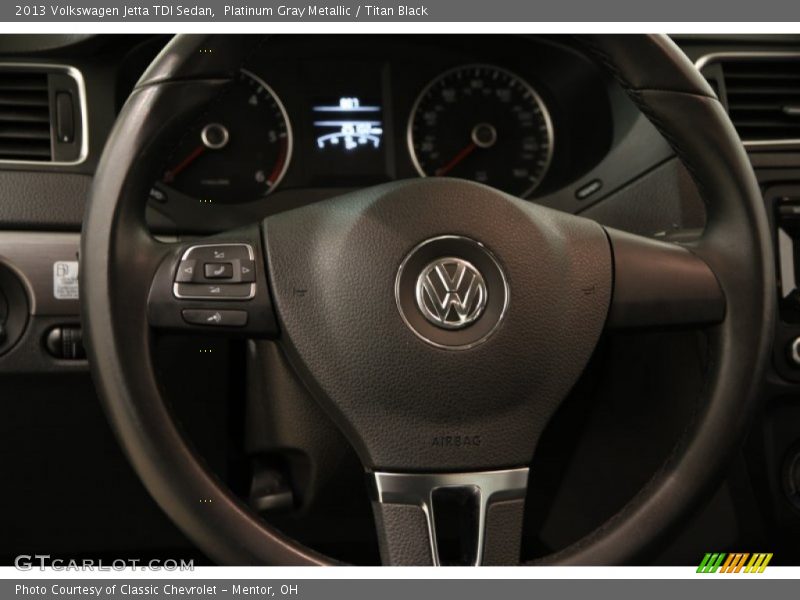 Platinum Gray Metallic / Titan Black 2013 Volkswagen Jetta TDI Sedan