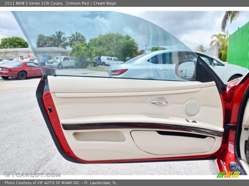 Crimson Red / Cream Beige 2011 BMW 3 Series 328i Coupe