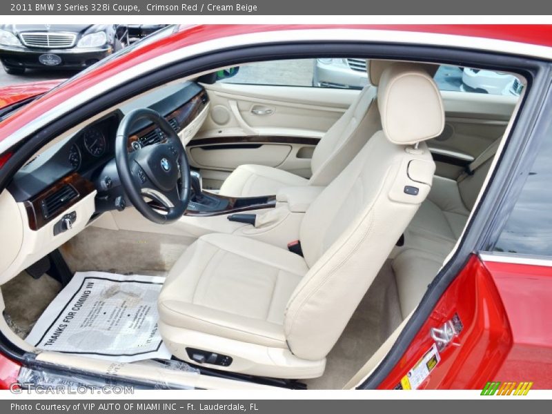 Crimson Red / Cream Beige 2011 BMW 3 Series 328i Coupe