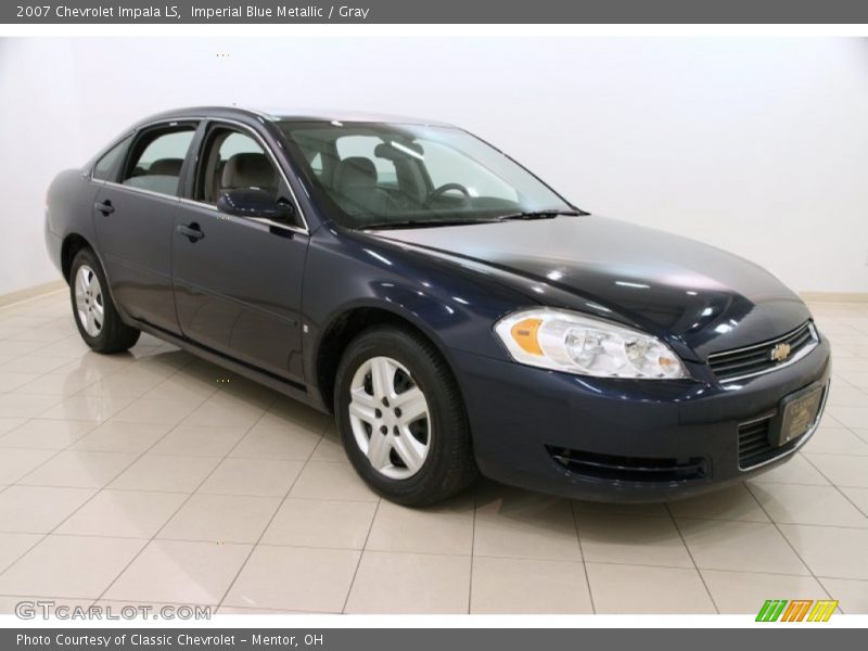 Imperial Blue Metallic / Gray 2007 Chevrolet Impala LS