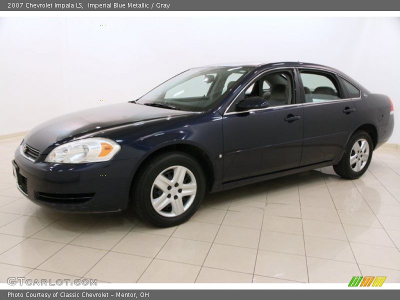 Imperial Blue Metallic / Gray 2007 Chevrolet Impala LS