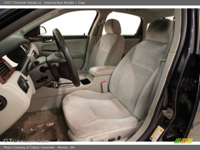 Imperial Blue Metallic / Gray 2007 Chevrolet Impala LS