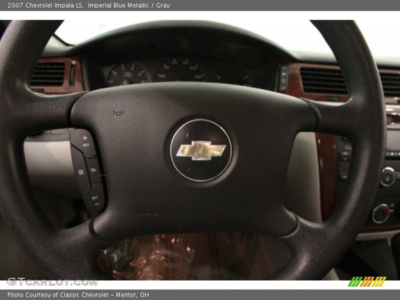 Imperial Blue Metallic / Gray 2007 Chevrolet Impala LS