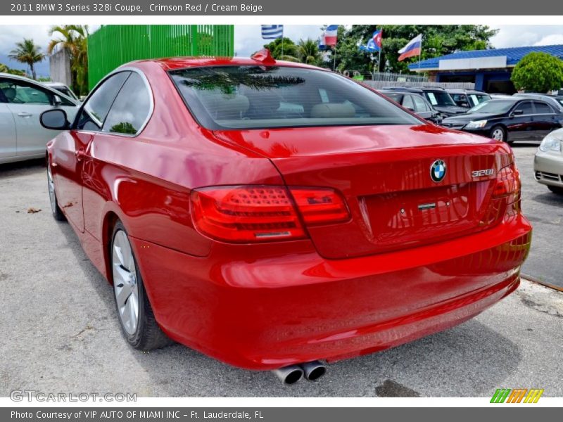 Crimson Red / Cream Beige 2011 BMW 3 Series 328i Coupe