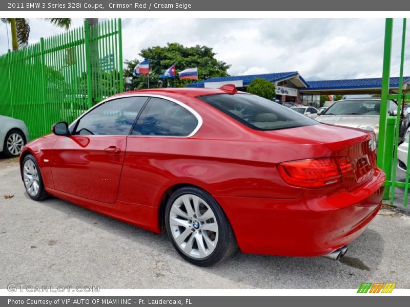 Crimson Red / Cream Beige 2011 BMW 3 Series 328i Coupe