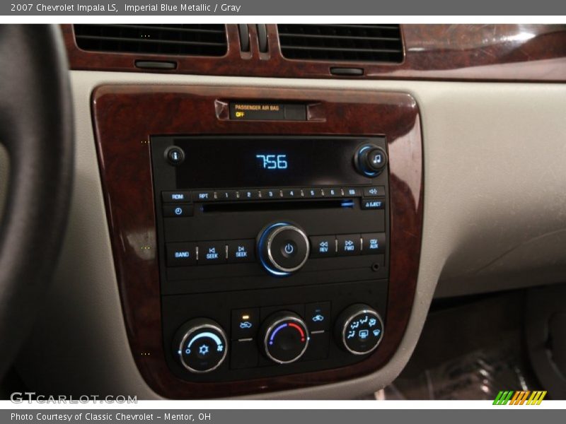 Imperial Blue Metallic / Gray 2007 Chevrolet Impala LS