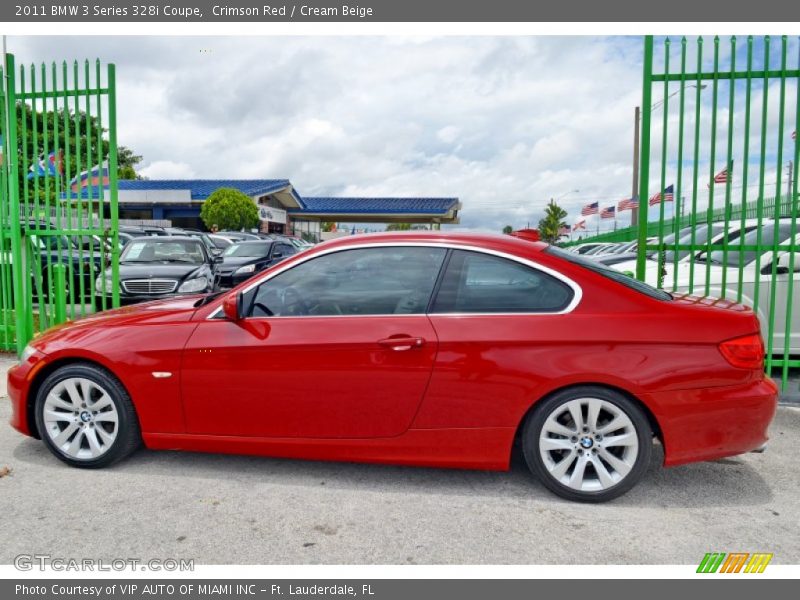 Crimson Red / Cream Beige 2011 BMW 3 Series 328i Coupe