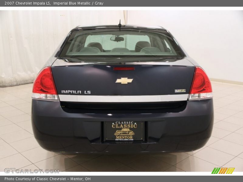 Imperial Blue Metallic / Gray 2007 Chevrolet Impala LS