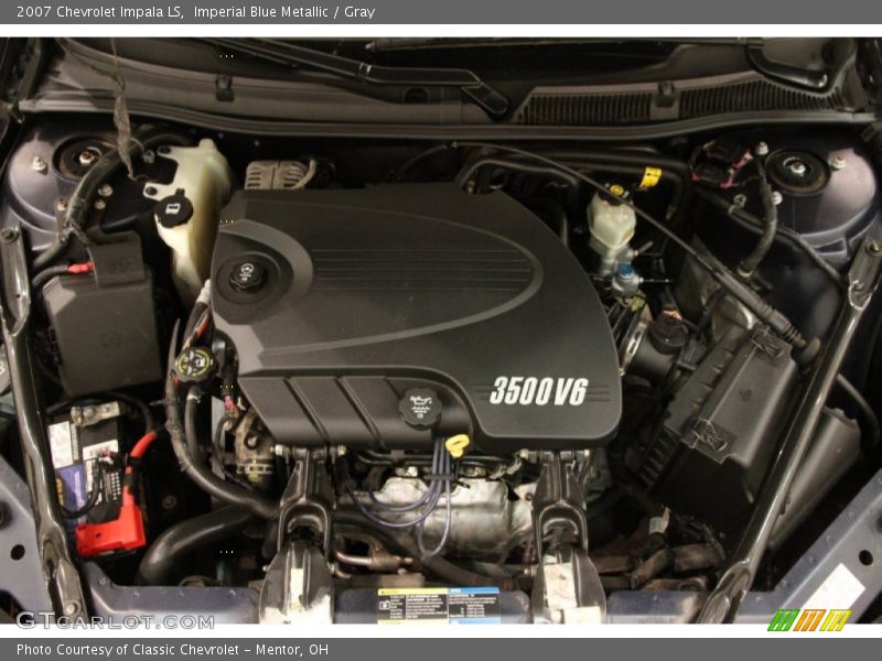 Imperial Blue Metallic / Gray 2007 Chevrolet Impala LS