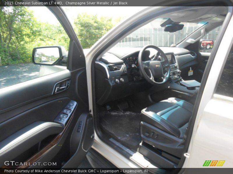 Champagne Silver Metallic / Jet Black 2015 Chevrolet Suburban LT 4WD