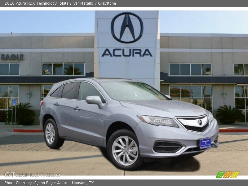 Slate Silver Metallic / Graystone 2016 Acura RDX Technology