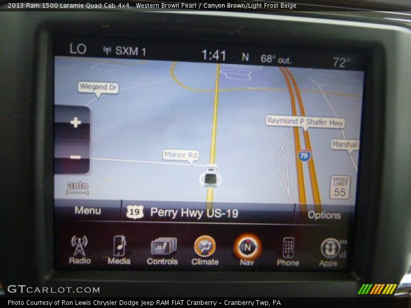 Western Brown Pearl / Canyon Brown/Light Frost Beige 2013 Ram 1500 Laramie Quad Cab 4x4