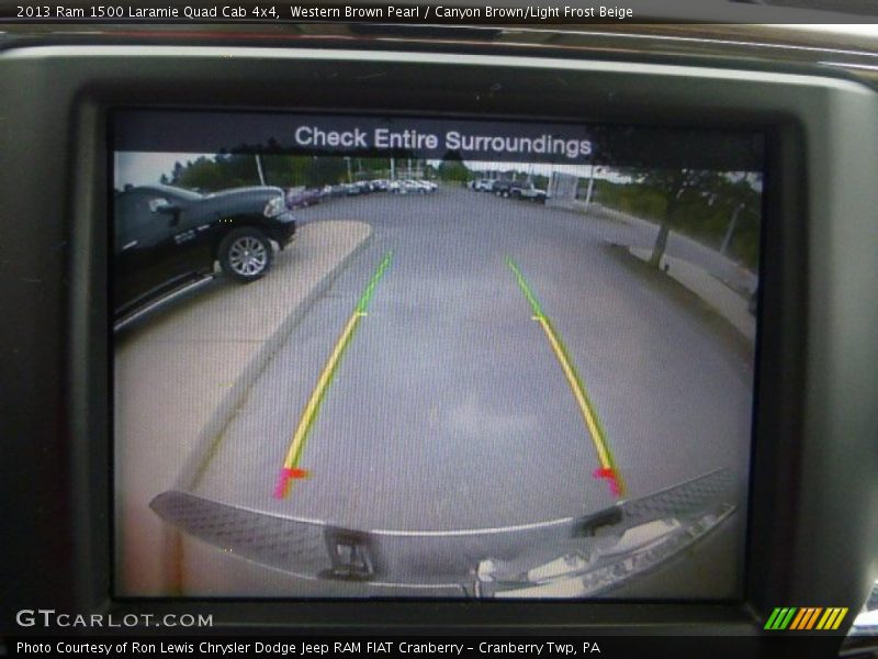 Western Brown Pearl / Canyon Brown/Light Frost Beige 2013 Ram 1500 Laramie Quad Cab 4x4