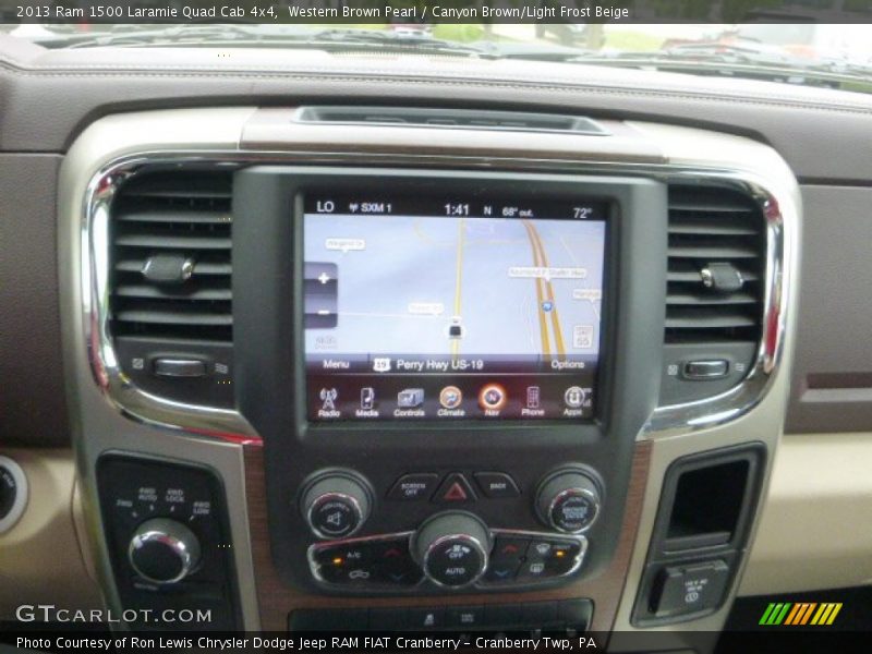 Western Brown Pearl / Canyon Brown/Light Frost Beige 2013 Ram 1500 Laramie Quad Cab 4x4