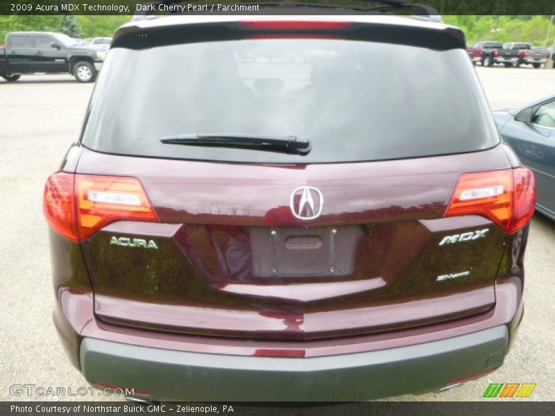 Dark Cherry Pearl / Parchment 2009 Acura MDX Technology
