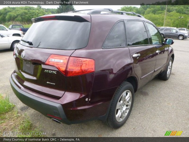 Dark Cherry Pearl / Parchment 2009 Acura MDX Technology
