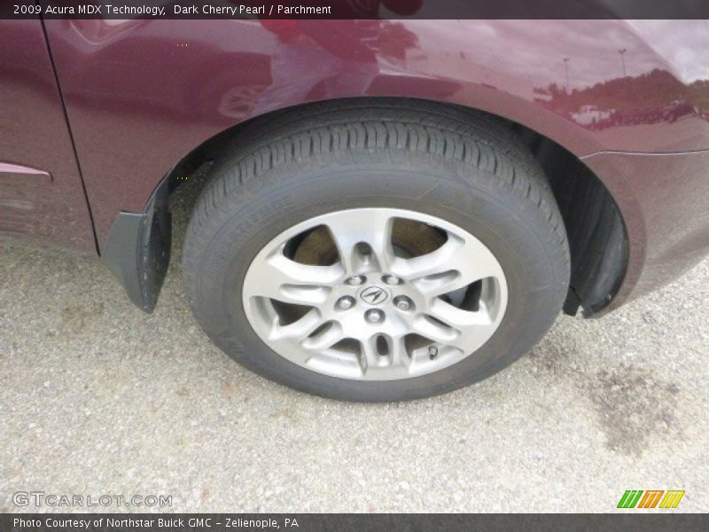 Dark Cherry Pearl / Parchment 2009 Acura MDX Technology
