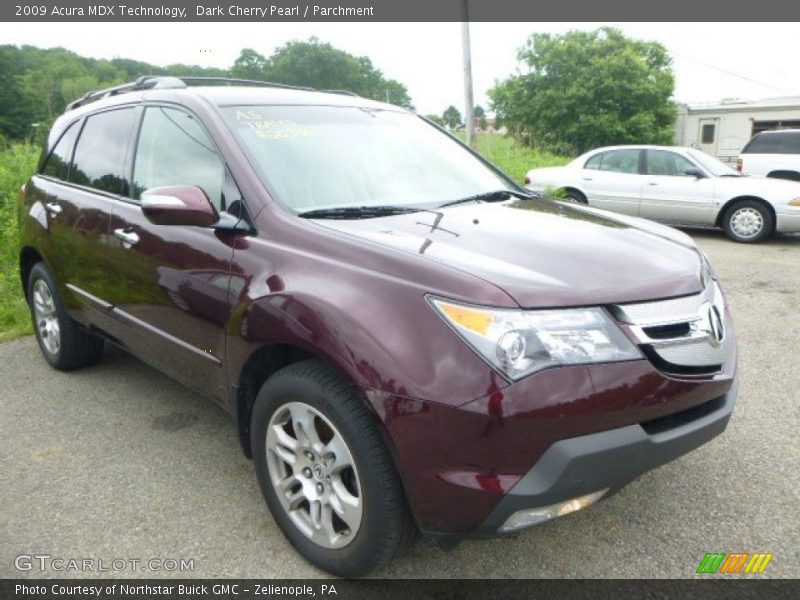 Dark Cherry Pearl / Parchment 2009 Acura MDX Technology