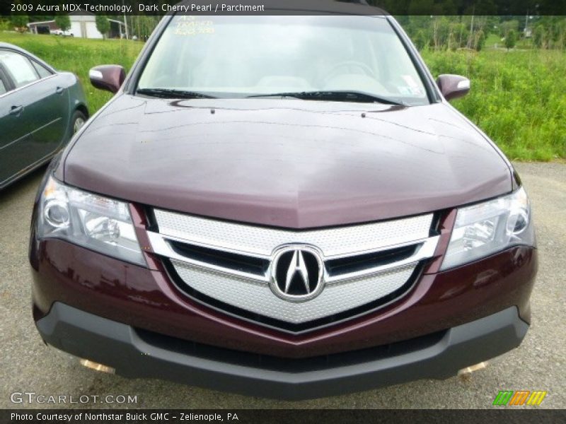 Dark Cherry Pearl / Parchment 2009 Acura MDX Technology