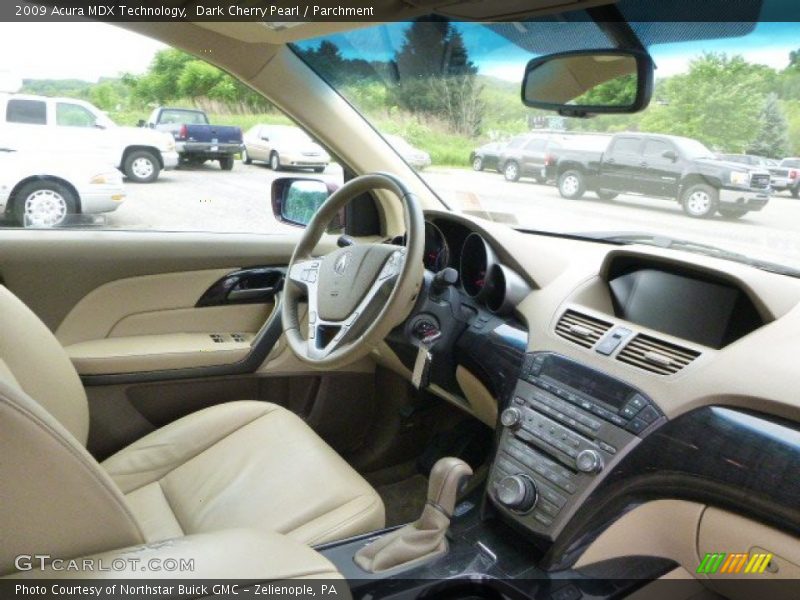 Dark Cherry Pearl / Parchment 2009 Acura MDX Technology