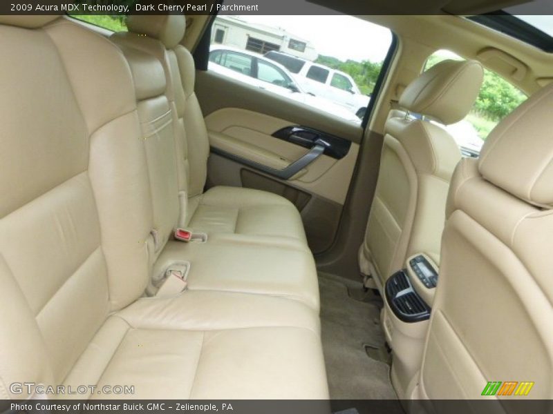 Dark Cherry Pearl / Parchment 2009 Acura MDX Technology