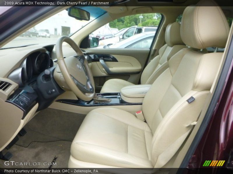 Dark Cherry Pearl / Parchment 2009 Acura MDX Technology
