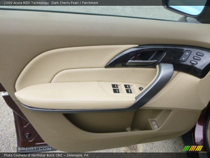 Dark Cherry Pearl / Parchment 2009 Acura MDX Technology